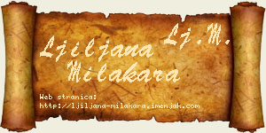 Ljiljana Milakara vizit kartica